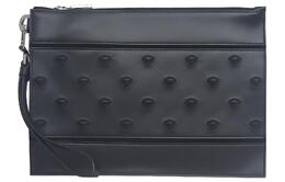 Versace Кожаный клатч мужской черный dp86881-dvtma2-d41ne