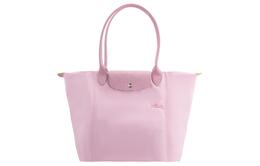 Longchamp Сумка-мессенджер Le Pliage из зеленой коровьей кожи с отделкой, наплечная сумка большого размера, женская, розового цвета 1899919p75