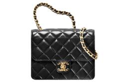Chanel Сумка через плечо из овчины с цепочкой, женская, черная as4056-b12969-94305