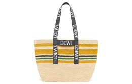 Loewe Женская сумка на одно плечо из рафии, разноцветные/черные b507x23x12-9991