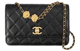 Chanel Сумка WOC из овчины, сумка через плечо, женская, черная ap3424-b12930-94305