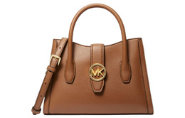 Michael Kors Женская кожаная сумка-мессенджер Trumpets через плечо, коричневого цвета 35s3g5gs5o-230