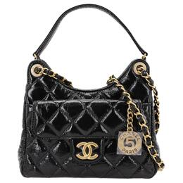 Chanel Сумка-трубы из коровьей кожи, женская, черная as4323-b09746-94305