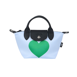 Longchamp Сумка Le Pliage CNY Canvas, сумка через плечо, женская сумка небесно-голубого и зеленого цветов 1500hdci05