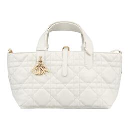 Christian Dior Сумка Toujours Native из коровьей кожи, маленькая, белая m2822oshj-m030