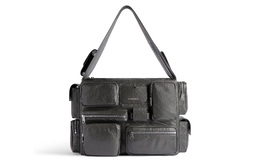 Balenciaga Сумка-мессенджер Superbusy Crossbody унисекс из кожи, черная 702168210c81309