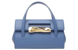 Bally Мини-сумка из коровьей кожи на одно плечо, женская, синего цвета 6304728