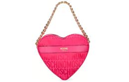 Moschino Женская сумка из полиэстера, персиково-розового цвета 74288268a5217