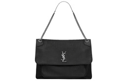 Saint Laurent Сумка Niki Grain из овчины, женская, через плечо, черная 755857-aacia-1000