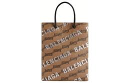 Balenciaga Полиуретановая сумка через плечо, женская, бежево-коричневого цвета, большого размера 6938052aahw2762