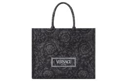 Versace Сумка-шоппер Barocco Canvas, женская, черная, Tubas 1013152-1a09741-2bm0v