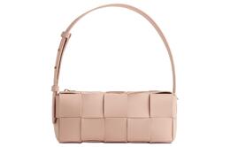 Bottega Veneta Портативная сумка через плечо из овчины Brick CassetteIntrecciato, женская, цвет "розовый лотос" 729166vmay16917