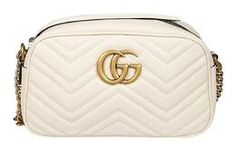 Gucci Сумка через плечо GG Marmont из стеганой кожи для фотоаппаратов, женская, белая 447632-dtd1t-9022