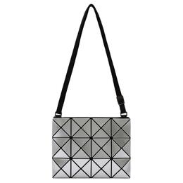 Сумка через плечо из нейлона Lucent, унисекс, серебристая Issey Miyake bb33-ag056-91
