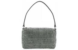 Alexander Wang Женская мини-сумка на одно плечо из коровьей кожи и стекла, зеленого цвета 20122p10mcrystal455