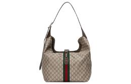 Сумка-хобо Jackie 1961 Canvas с кожаным полумесяцем, сумка через плечо унисекс Gucci 763103-facip-8747