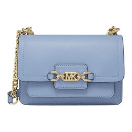 Michael Kors Сумка через плечо из коровьей кожи Heather Split, очень маленькая, женская, светло-голубого цвета 32s2g7hc0l-frenchblue