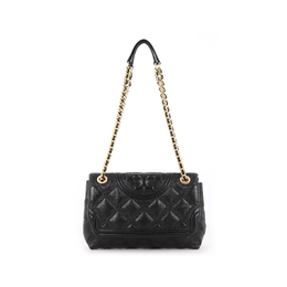 Tory Burch Сумка-цепочка Fleming Sheepskin, сумка через плечо, женская, черная 56716-001