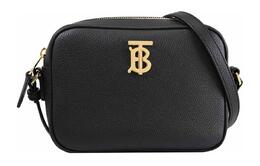 Burberry Сумка для фотоаппарата из коровьей кожи Litchi Grain, женская, через плечо, черная 80751821