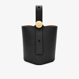 Миниатюрная кожаная сумка-ведро pebble Loewe, черный r04251296 | black