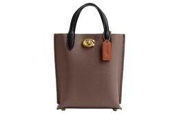 Coach Сумка на плечо из полированной кожи Willow, сумка через плечо, мини-сумка женская, латунь и черный камень, разноцветная cr676-b4viz