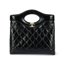 Chanel Яркая женская сумка-трансформер Trumpets из овчины, черная, через плечо as4853-b16220-94305