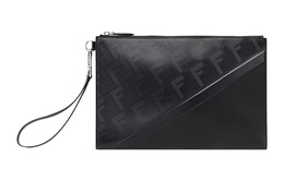 Fendi Клатч из телячьей кожи, черный, мужской, стандартный 7n0110-ap1t-f0gxn