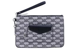 Michael Kors Женский клатч-туба Jet Set Item из холщовой ткани с покрытием, черный цвет 35f3sttw9r-001
