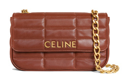 Celine Сумка через плечо Matelasse Monochrome Sheepskin, женская, цвета "рыжевато-коричневый с карамелью" 111273epz-04lu