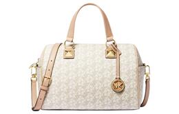 Michael Kors Сумка Grayson из искусственной кожи, сумка через плечо, женская, среднего размера, цвет ванильно-белый 30r4ggys6b-vanilla