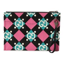 Мужской текстильный клатч, разноцветный Gucci 681200-uqaan-1191