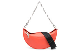 Longchamp Сумка-седло Smile из телячьей кожи, сумка через плечо, сумка через плечо, женская, Trumpets, оранжевая 10224hds017