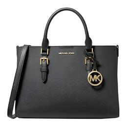 Michael Kors Сумка Charlotte из искусственной кожи, сумка через плечо, женская, среднего размера, черная 35f3gcfs2l-001