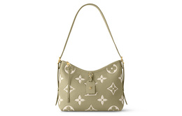 Louis Vuitton Сумка-шоппер Carryall из зернистой телячьей кожи, комбинированная сумка, дамская сумочка, сумка через плечо, женская, цвет хаки-зеленый m46672