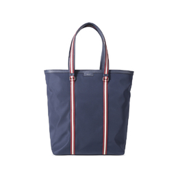 Bally Сумка-шоппер из ткани с кожей, мужская, темно-синяя 6307007 | midnight blue