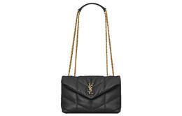Saint Laurent Сумка-мессенджер из овчины PUFER, мини-сумка через плечо, женская, черная 759337-1el07-1000
