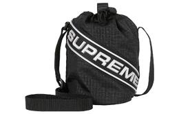 Supreme Нейлоновая сумка для хранения, косметичка, сумка через плечо, обычная, унисекс, черная sup-fw23-0823