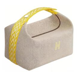 Сумка для хранения Bride a Brac, косметичка, маленькая, унисекс, лимонная Hermes h103495m01新增