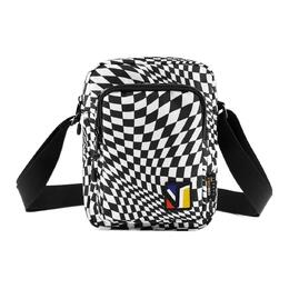 Vans Холщовая сумка, сумка через плечо, сумка унисекс, черно-белая vn0a5f3bzh9