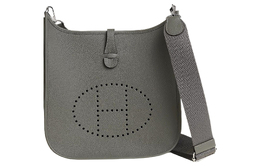 Hermes Сумка через плечо Evelyne Clemence Bullock Leather Ivory, женская, 0 л, Grismeyer Cumulonimbus Gray h056277ck0l