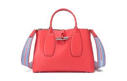Longchamp Сумка Roseau из коровьей кожи, женская, среднего размера, красная 10058hcn545