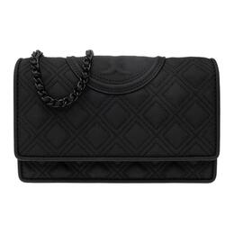 Tory Burch Женский кожаный кошелек Fleming, сумка через плечо, черный цвет 142518-001
