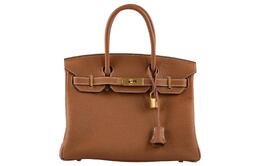 Hermes Сумка Birkin Togo из телячьей кожи, обычная женская, размер 37, золотисто-коричневая h027633cc37