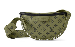 Louis Vuitton Сумка из холста Monogram, сумка через плечо, сумка через плечо, обычная мужская, цвет хаки-зеленый/ярко-красный m23838