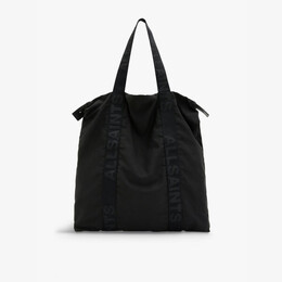 Кожаная сумка-тоут с нашивкой-логотипом Afan Allsaints, черный r04302228 | black