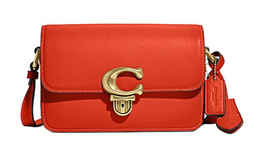 Coach Сумка-кроссбоди Studio Trumpets из коровьей кожи, женская, оранжево-красная c7936-b4bwu