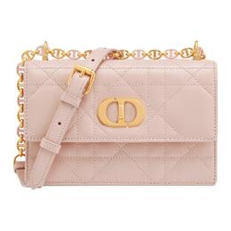 Christian Dior Сумка-мессенджер Miss Caro Sheepskin Portable Crossbody, женская, цвет Rouge Pink s5169udax-m413