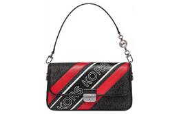 Michael Kors Сумка Bradshaw из коровьей кожи Trumpets женская, черно-красная 30h1u2bl1b-987