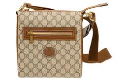Сумка-мессенджер из холста с кожей, сумка через плечо, мужская Gucci 681021-92thg-8563