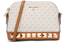 Michael Kors Сумка-купол из ПВХ Charm Bag Bag, женская, цвет "ванильно-белый" 32h1gt9c3v-vanilla-acrn